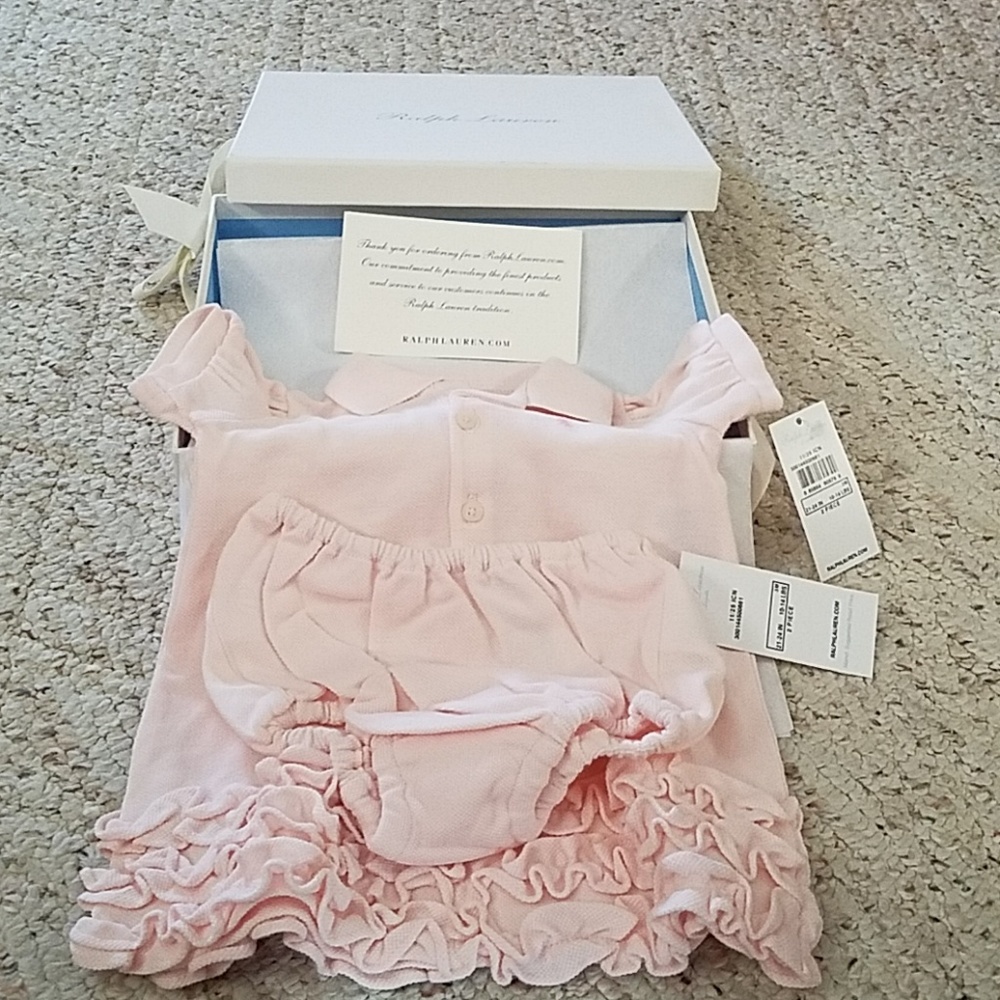 Ralph Lauren Baby 2 piece short sleeve dress